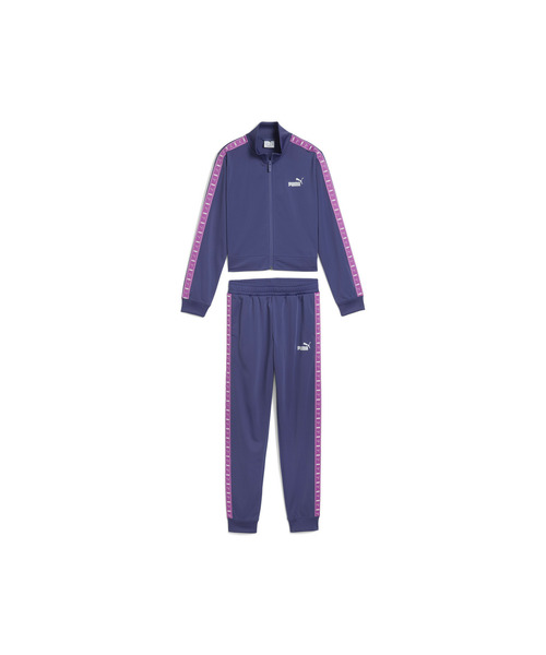 PUMA 赤 長袖シャツ & 黒 ジャージパンツ セット 希少 PUMA ジャージ セットアップ ビッグロゴ 日本製 黒×赤 SS