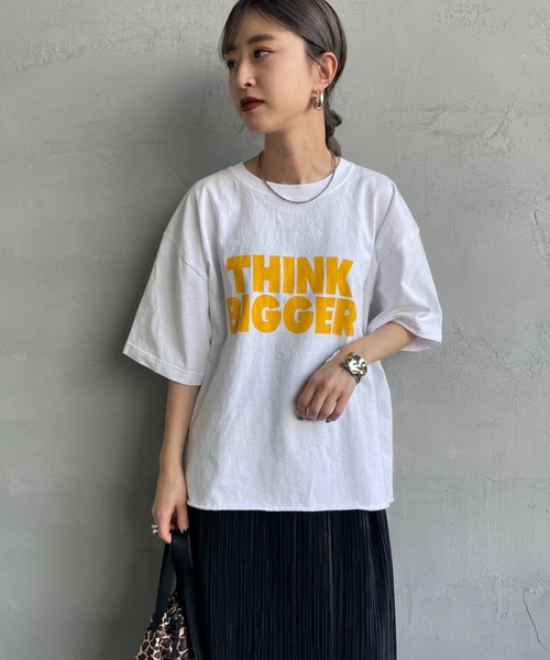FUNG（ファング） tシャツ 半袖 THINK BIGGER カットオフプリントT