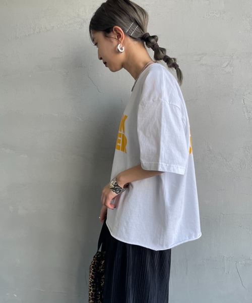 tシャツ FUNG/ファング　BASIC TEE THINK BIGGER　Tシャツ レディース FUNG SALE！ファング プリントTシャツ シンク ビガー レディース