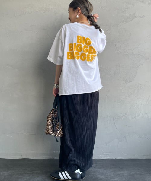 tシャツ FUNG/ファング　BASIC TEE THINK BIGGER　Tシャツ レディース FUNG SALE！ファング プリントTシャツ シンク ビガー レディース