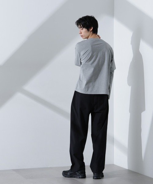coco 中古 ナノユニバース nano universe メンズ パンツ M 白  ホワイト  ストレッチ シンプル NANO universe パンツ ストレッチワイドイージーパンツ
