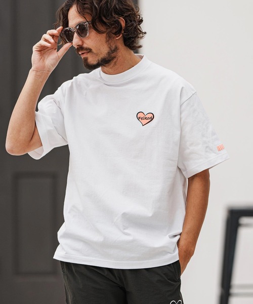 felkod（フィルコッド） tシャツ mt9507- Bumpy Heart Print Tee T