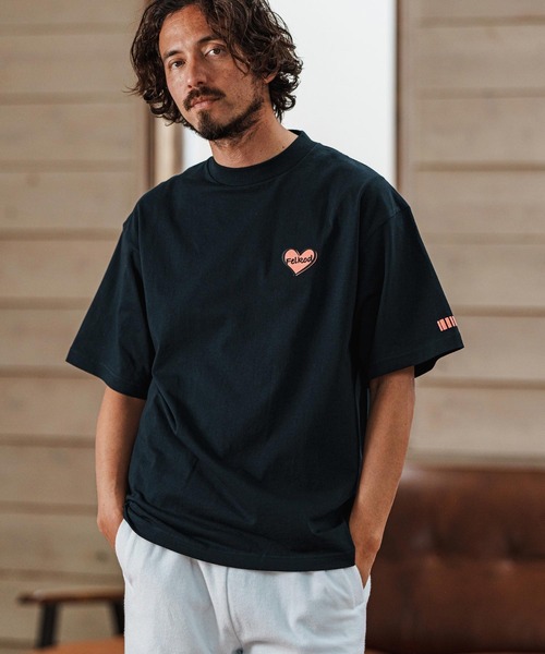 felkod（フィルコッド） tシャツ mt9507- Bumpy Heart Print Tee T