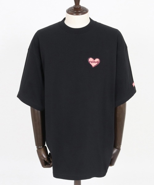 felkod（フィルコッド） tシャツ mt9507- Bumpy Heart Print Tee T