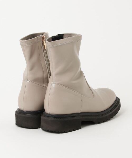 「ORiental TRaffic」 ショートブーツ LL ベージュ レディース_画像2