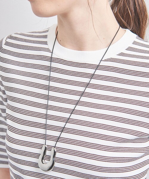 のん　UNITED ARROWS オーガニック U シェイプ ネックレス UNITED ARROWS ネックレス オーガニック Uシェイプ コード