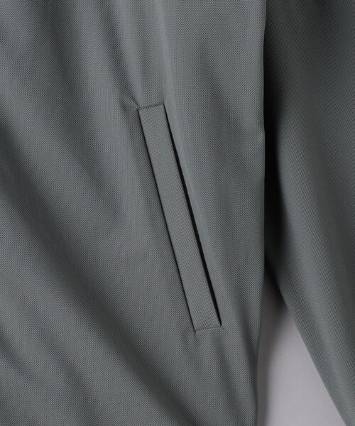 ユナイテッドアローズゴルフ　ジップジャケット　グレー×黒　Ｓ　メンズ UNITED ARROWS GOLF ブルゾン アウター メンズ ロゴテープ