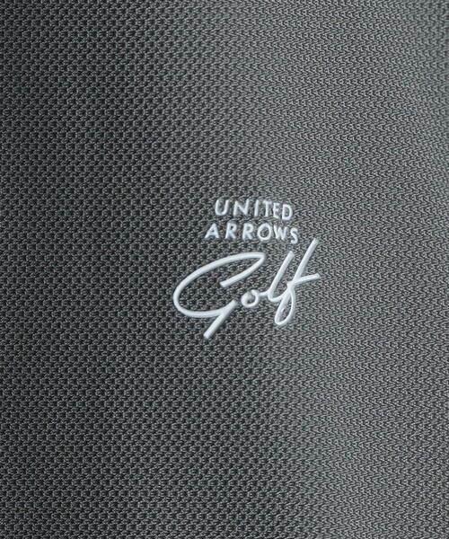ユナイテッドアローズゴルフ　ジップジャケット　グレー×黒　Ｓ　メンズ UNITED ARROWS GOLF ブルゾン アウター メンズ ロゴテープ