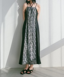 sahara ワンピース Flower Lace Shiny Dress/フラワーレース