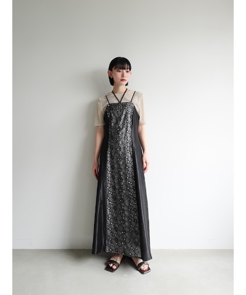 sahara ワンピース Flower Lace Shiny Dress/フラワーレース