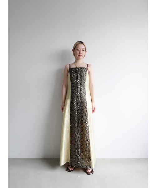 sahara ワンピース Flower Lace Shiny Dress/フラワーレース