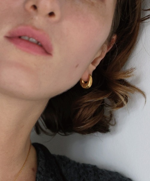 TEN. ピアス 18KGP カドル ピアス レディース メンズ : ZOZOTOWN Yahoo