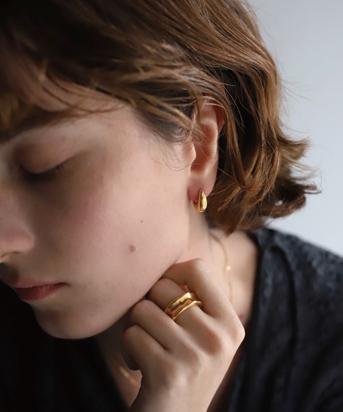 TEN. ピアス 18KGP カドル レディース メンズ : ZOZOTOWN Yahoo