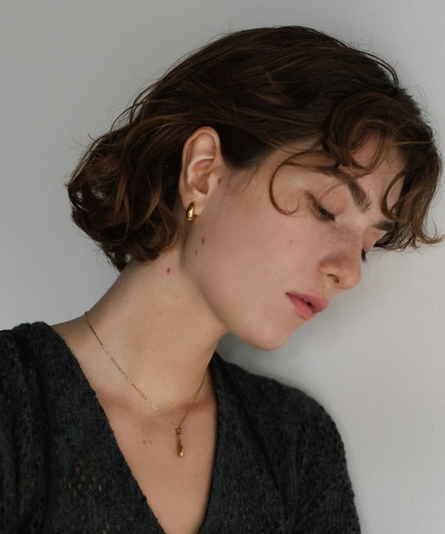 TEN. ピアス 18KGP カドル レディース メンズ : ZOZOTOWN Yahoo