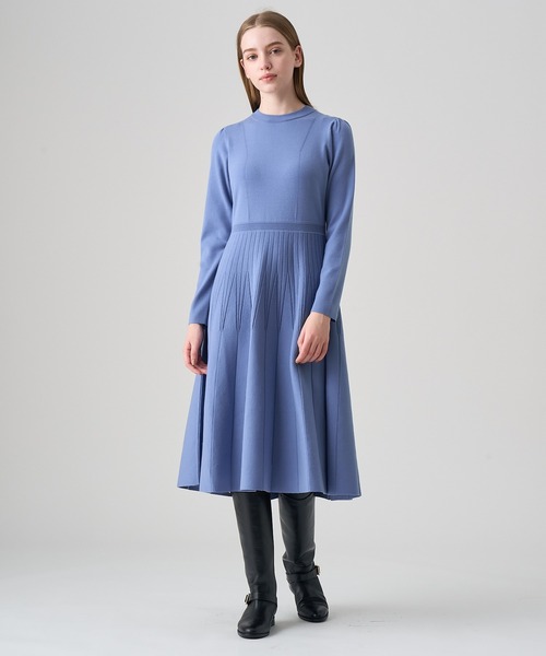 ANAYI 「ANAYI」 ニットワンピース 38 グレー レディース