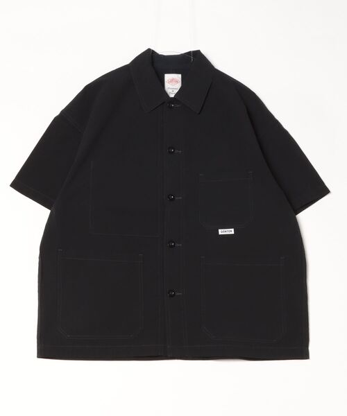 danton メンズ　サイズ38 Danton 「DANTON」 半袖シャツ 38 ブラック メンズ : ZOZOTOWN
