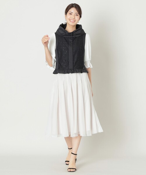 ベスト ジレ ハイカウントタフタ マルチWAY ジレ レディース TO BE CHIC ベスト ジレ ハイカウントタフタ マルチWAY