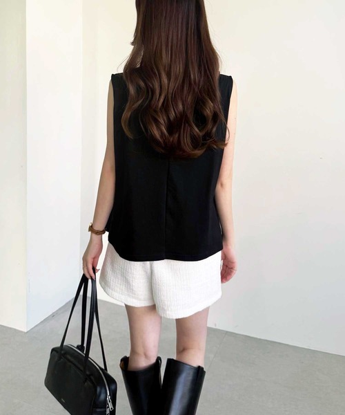 パンツ サマーツイードショートパンツ レディース | YOUING. | 09