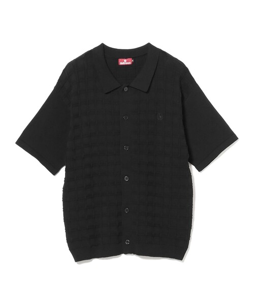 HELLRAZOR ポロシャツ / SQUARE S/S BUTTON KNIT メンズ