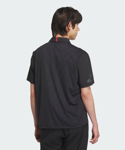 adidas ポロシャツ アディゼロ バックプリント 半袖シャツ