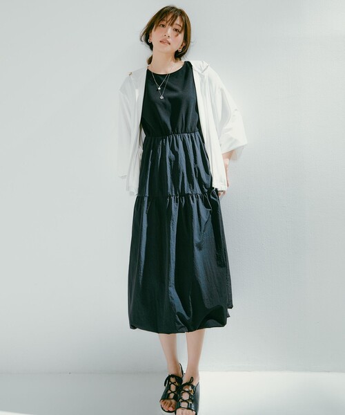 any SiS ノースリーブ ロングワンピース ブラック　【新品未使用】 any SiS 「any SiS」 ノースリーブワンピース 2 ブラック