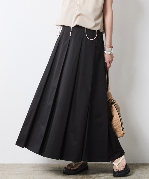 think pattern デザインタックロングスカートキットL〜LL傷あり think pattern デザインタックロングスカートキットL〜LL傷あり