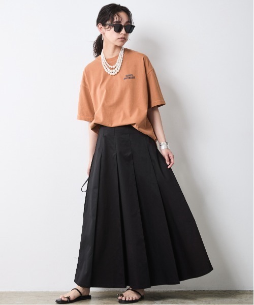 CHIC STYLE スカート タックロングスカート「大きいサイズ有