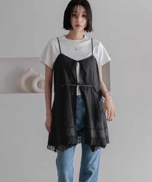 LOWRYSFARM 2WAYコットンレースミニワンピース LOWRYS FARM｜2WAYコットンレースミニワンピース | Rakuten