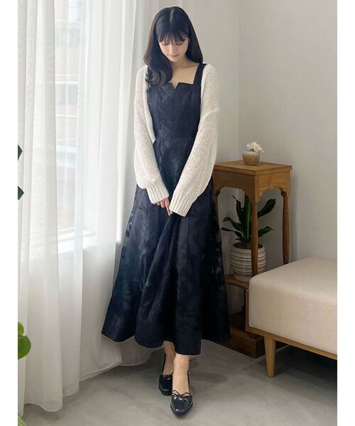 MERCURYDUO ワンピース カットワークレースキャミワンピース MERCURYDUO ワンピース カットワークレースキャミワンピース