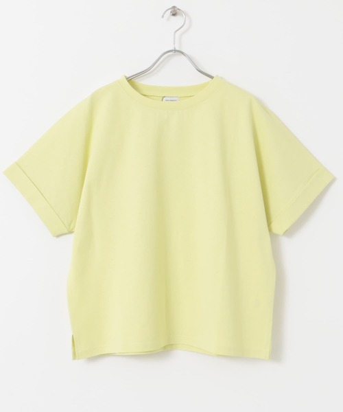 tシャツ ポンチロールカラープルオーバー レディース ドレープ ハイポンチオーバーサイズTシャツ（Tシャツ/カットソー