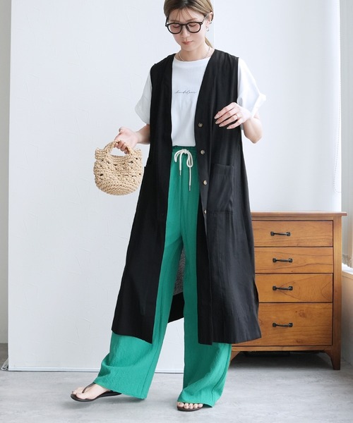 reca（レカ） ベスト ジレ シアーロングジレ レディース : ZOZOTOWN