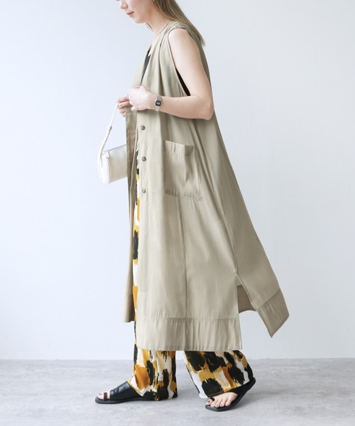 reca（レカ） ベスト ジレ シアーロングジレ レディース : ZOZOTOWN