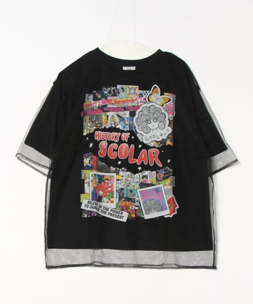 ScoLar tシャツ 152619：スカラーちゃんヒストリー柄 チュール