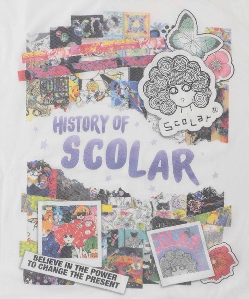 ScoLar tシャツ 152619：スカラーちゃんヒストリー柄 チュール