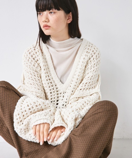 「TODAYFUL」 Vネックニット FREE キナリ レディース TODAYFUL 「TODAYFUL」 Vネックニット FREE キナリ レディース