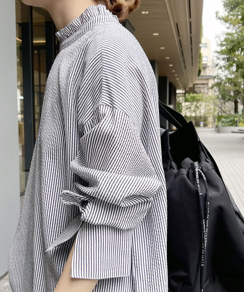 Spick&Span◆長袖ブラウス/FREE/ポリエステル/BLK/無地/23-051-200-9940-4-0 Spick＆Span 「Spick & Span」 長袖ブラウス FREE ブラック