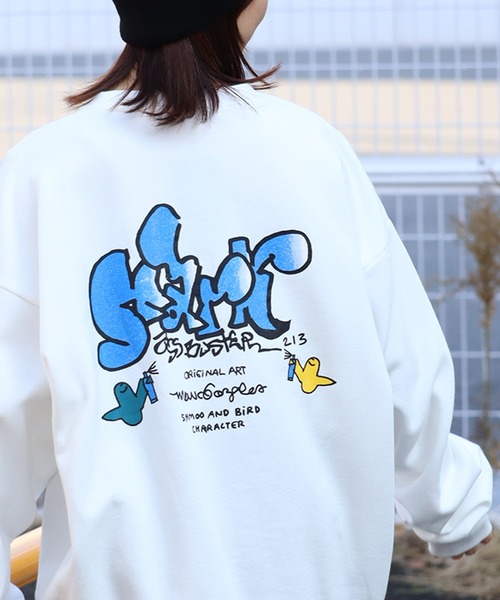 「Mark Gonzales」 スウェットカットソー L グレー メンズ_画像3