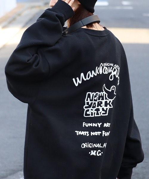 「Mark Gonzales」 スウェットカットソー L グレー メンズ_画像7