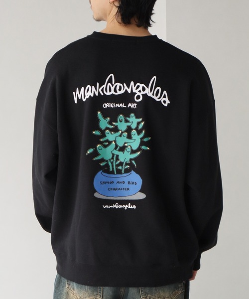 「Mark Gonzales」 スウェットカットソー L グレー メンズ_画像9