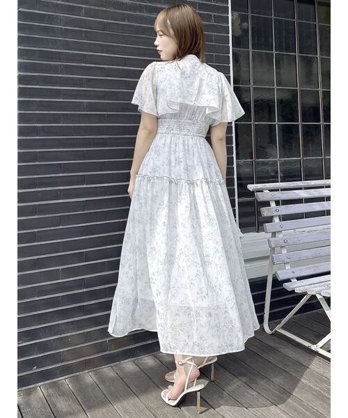 dazzlin ワンピース 「WEB限定追加」Watercolorflowerワンピース