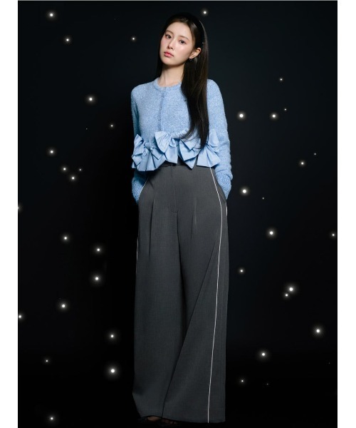 SNIDEL（スナイデル） ニット セーター リボンモチーフカーディガン