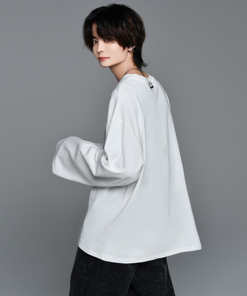 「ADRER」 長袖Tシャツ MEDIUM ホワイト メンズ