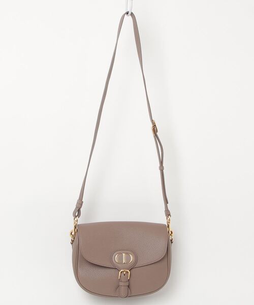 Dior ブラウン ショルダーバッグ Christian Dior ショルダーバッグ ブラウン ベージュ ゴールド