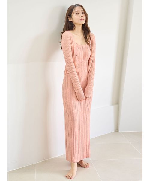 SNIDEL HOME パジャマ ルームウェア シアーカーディガン レディース