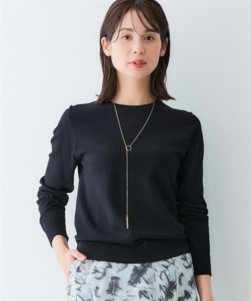 7days Life Styling ニット セーター クルーネックニット（乾燥機OK