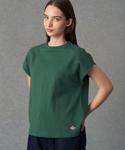 Danton 「DANTON」 半袖Tシャツ S サックスブルー レディース