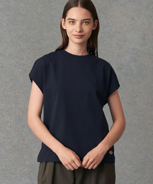 Danton 「DANTON」 半袖Tシャツ S サックスブルー レディース