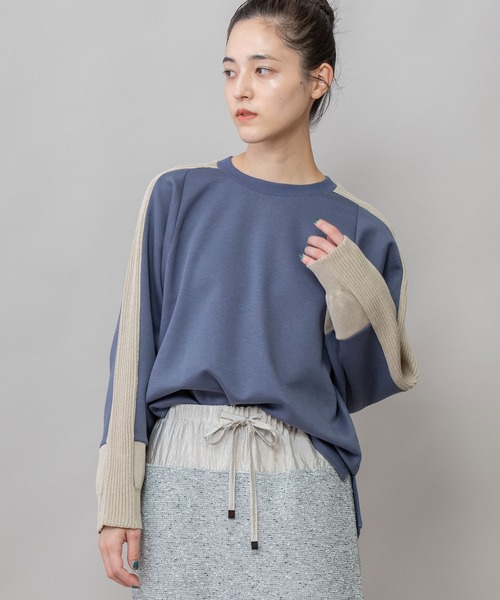 Munich（ミューニック） tシャツ コットンダンボールニットドッキング
