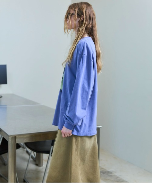 MAISON SPECIAL ロンT BACK HOME Printed T-shirt/BACK HOMEプリントロンTEE【MAISON