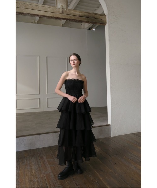 celon ドレス frilly tiered dress : ZOZOTOWN Yahoo!店 - 通販